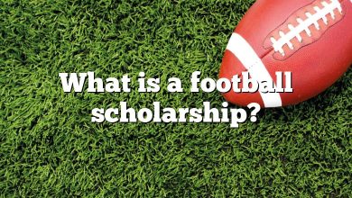 What is a football scholarship?