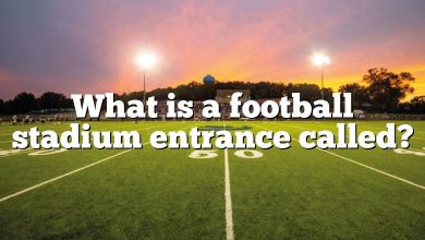 What is a football stadium entrance called?