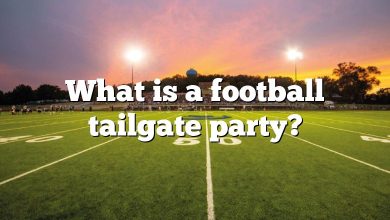 What is a football tailgate party?