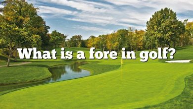 What is a fore in golf?