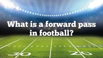 What is a forward pass in football?