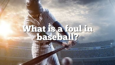 What is a foul in baseball?