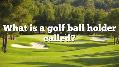 What is a golf ball holder called?