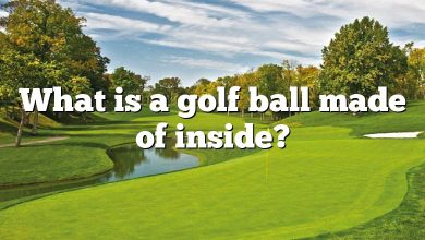 What is a golf ball made of inside?