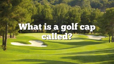 What is a golf cap called?