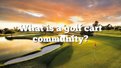 What is a golf cart community?