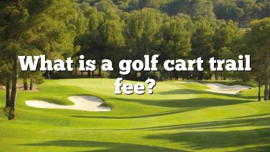 What is a golf cart trail fee?