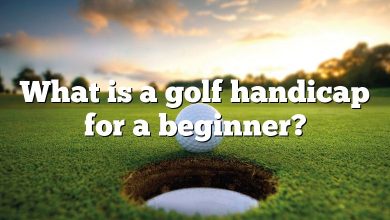 What is a golf handicap for a beginner?