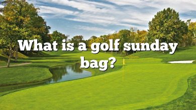 What is a golf sunday bag?