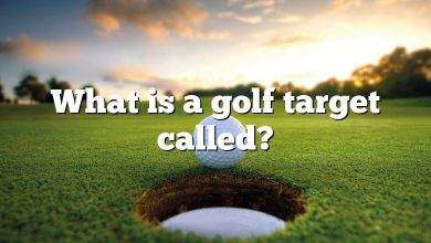 What is a golf target called?