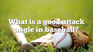 What is a good attack angle in baseball?