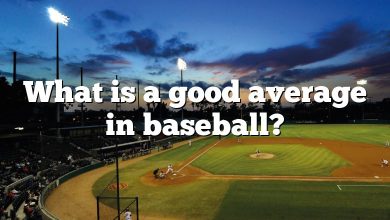 What is a good average in baseball?