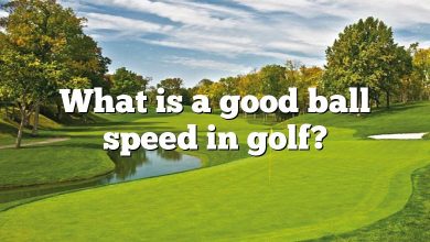 What is a good ball speed in golf?