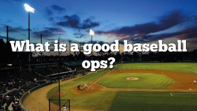 What is a good baseball ops?