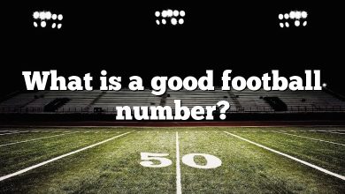 What is a good football number?