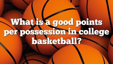 What is a good points per possession in college basketball?