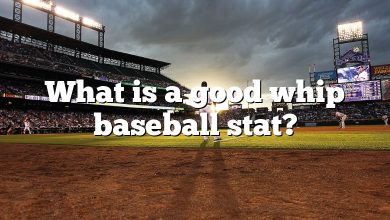 What is a good whip baseball stat?