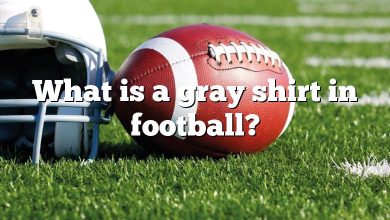What is a gray shirt in football?