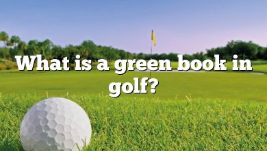 What is a green book in golf?