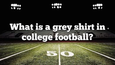What is a grey shirt in college football?