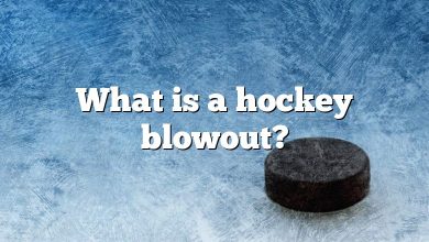 What is a hockey blowout?