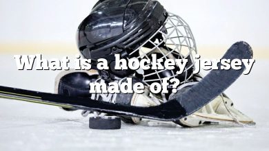 What is a hockey jersey made of?