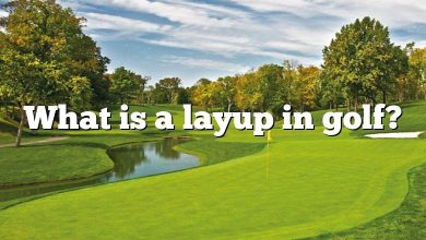 What is a layup in golf?