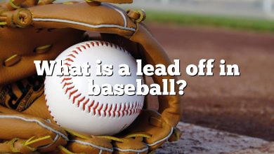 What is a lead off in baseball?