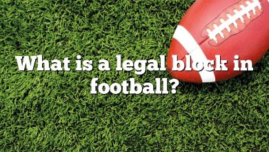 What is a legal block in football?