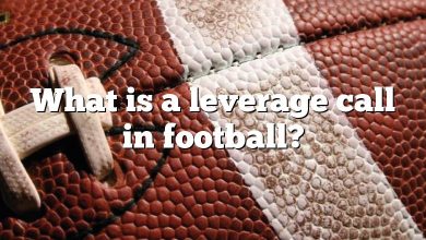 What is a leverage call in football?