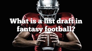 What is a list draft in fantasy football?