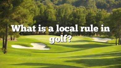 What is a local rule in golf?