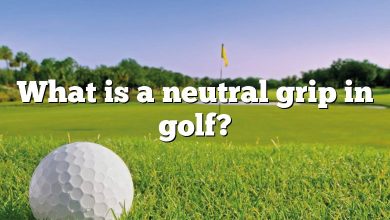 What is a neutral grip in golf?