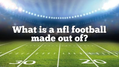 What is a nfl football made out of?