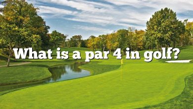 What is a par 4 in golf?