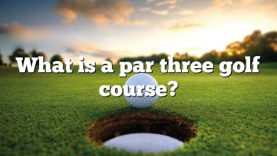 What is a par three golf course?