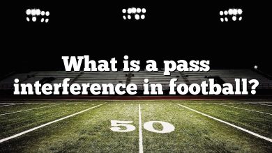 What is a pass interference in football?
