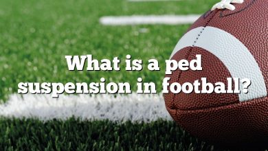 What is a ped suspension in football?