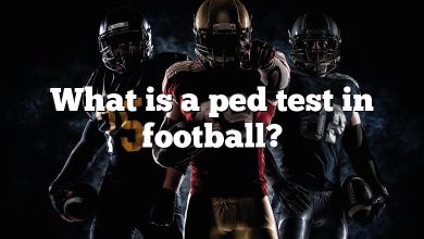 What is a ped test in football?