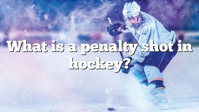 What is a penalty shot in hockey?