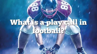 What is a play call in football?