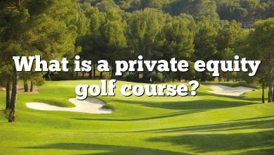 What is a private equity golf course?