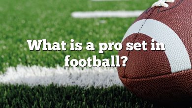 What is a pro set in football?