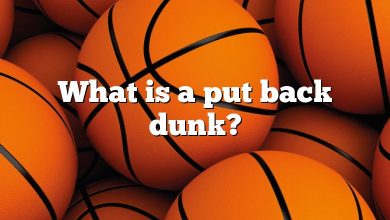 What is a put back dunk?