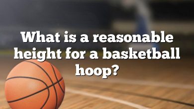 What is a reasonable height for a basketball hoop?