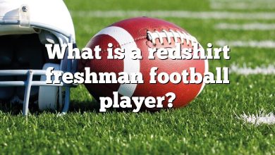 What is a redshirt freshman football player?