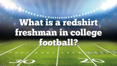 What is a redshirt freshman in college football?