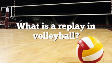 What is a replay in volleyball?