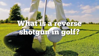 What is a reverse shotgun in golf?