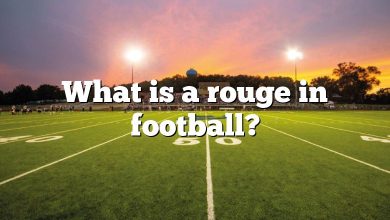 What is a rouge in football?
